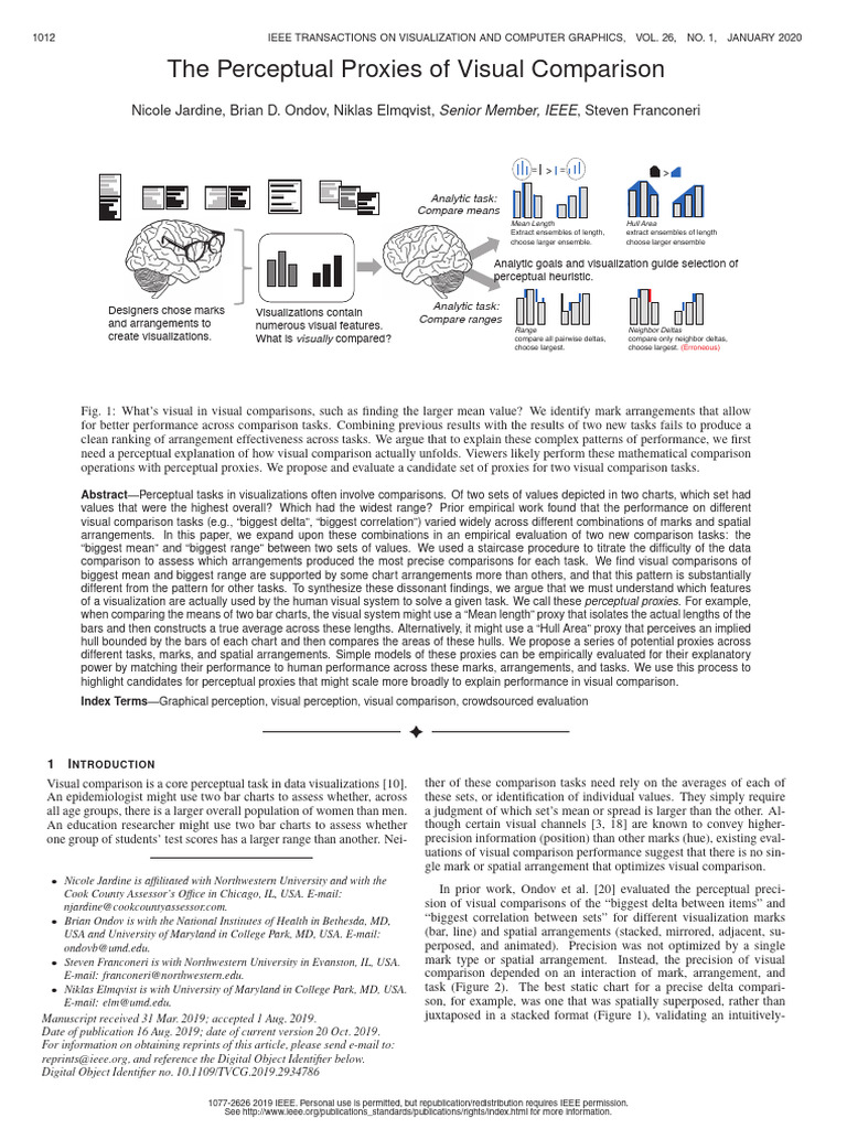 The Perceptual Proxies of Visual Comparison | PDF | Perception ...