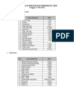 Permintaan Barang Dan Sembako