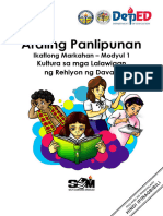 AP3 - Q3 - M1 - Kultura Sa Mga Lalawigan NG Rehiyon NG Davao