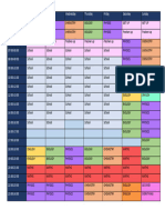 Time Table For DP Students