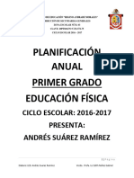 Dosificacion Anual de Actividades Educacion Fisica