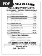 BBS 2nd Year Economics Exam Notes | PDF | Microeconomics | Inflation