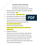 Les Pelajaran Bahasa Indonesia - Senin, 22 Januari 2024