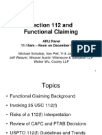 Section 112 Means Plus Function Claiming 1