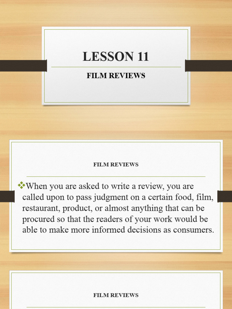 How to Write Effective Film Reviews | PDF