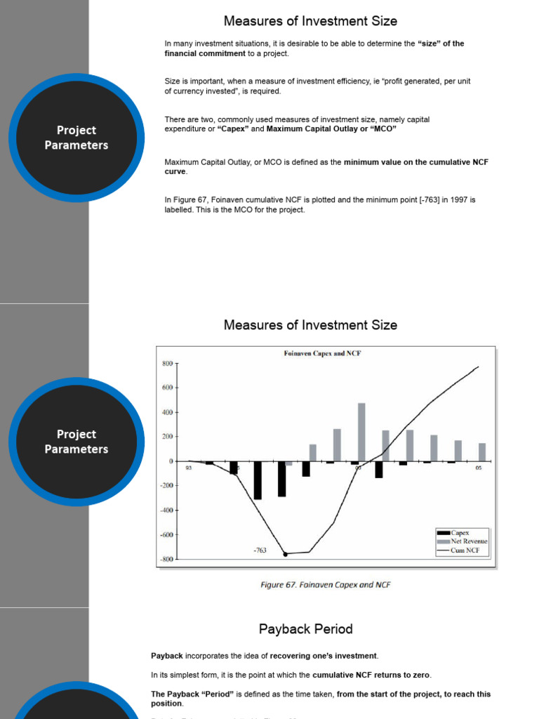 Investment Size Metrics in Projects | PDF | Net Present Value ...