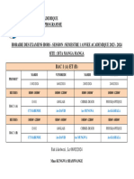 Horaire Hors - Sess Bac 1 A Et B 24 Minda