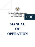 Manual of Operation - Region PDF