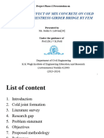 Analysis Effect of Mix Concrete On Cold Joint of Prestress Girder Bridge by Fem