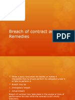 11 Breach of Contract and Remedies