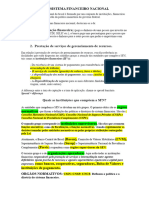 Intermediação Financeira : SFN - Sistema Financeiro Nacional