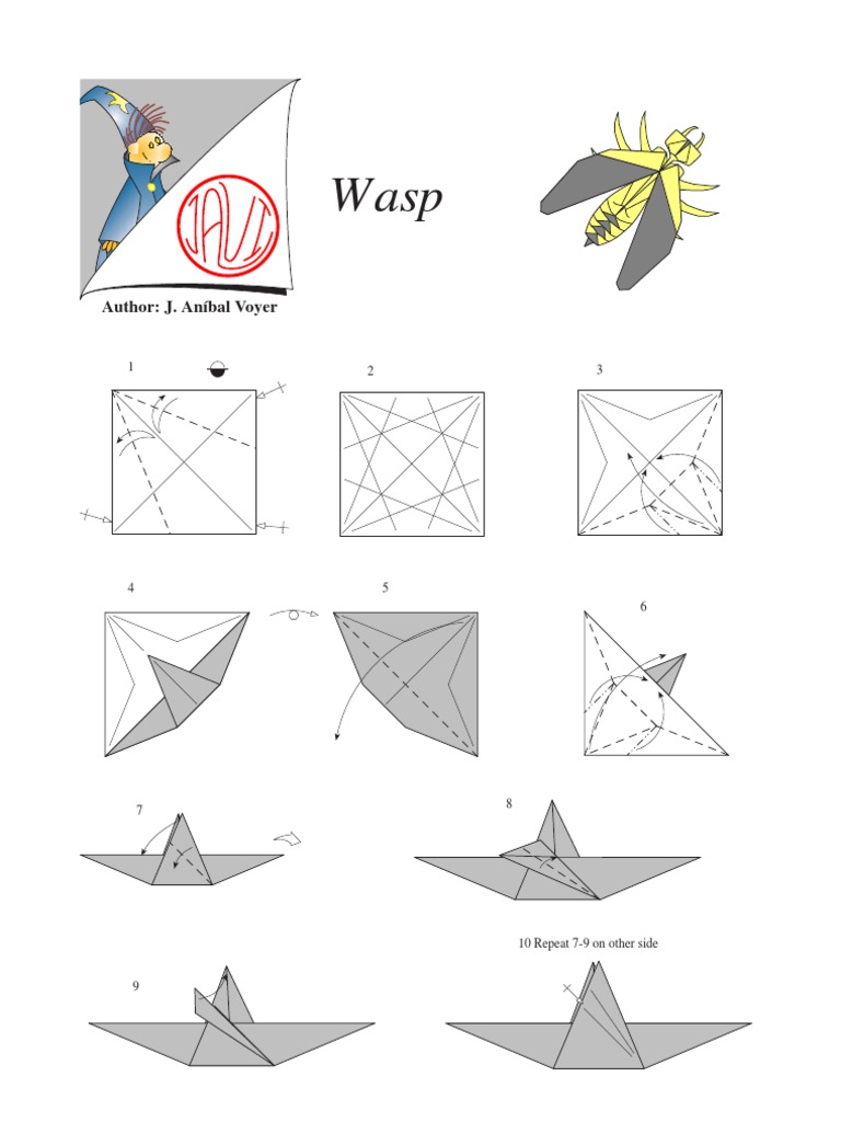 Origami Wasp
