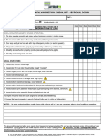 SAF-FRM-01 Monthly Checklist - Sectional Doors