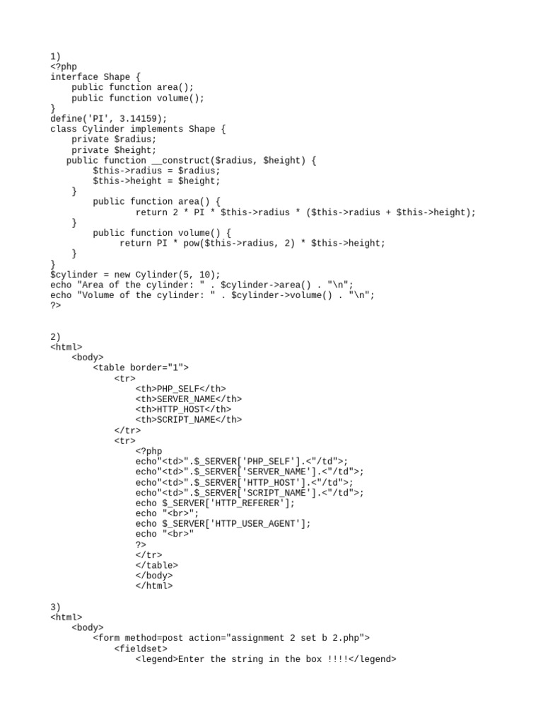 PHP For Printing | PDF