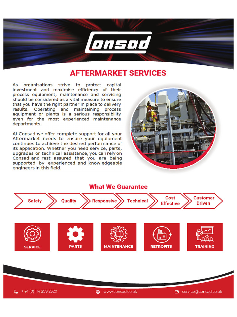 Consad Aftermarket Services Overview | PDF | Oil Refinery | Nature