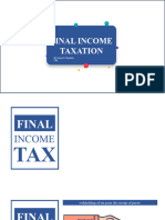 Final Income Taxation 1