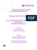 Paralisis Facial Periferica y Fisioterapia. Revision Sistematica.