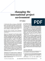 Youker - 1992 - Managing The International Project