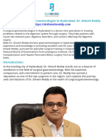 A Leading Surgical Gastroenterologist in Hyderabad Dr. Dinesh Reddy
