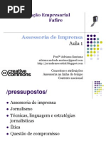 Assessoria de Imprensa - Aula 1