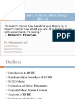 Randomized Complete Block Design (RCBD)