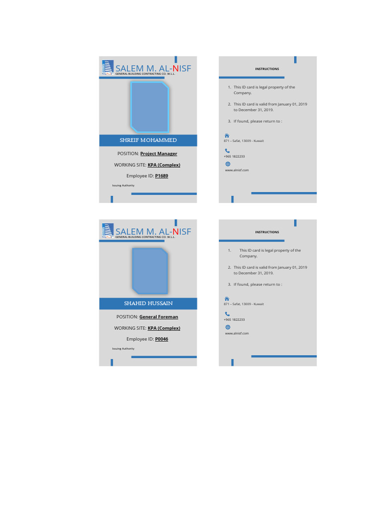 Modern Id Card Template | PDF | Business