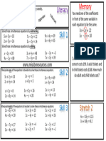 Worksheet - Simultaneous Equations