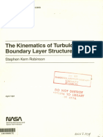 The Kinematics of Turbulent Boundary Layer Structure: Stephen Kern Robinson