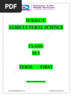 SS 1 Agric Science First Term E-Note