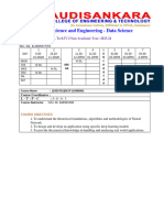 Deep Learning - Lesson Plan