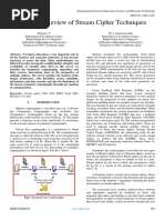 Literature Review of Stream Cipher Techniques