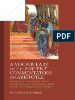 Richard D. McKirahan - A Vocabulary of the Ancient Commentators on Aristotle_ Combining the Greek–English Indexes From the Eponymous Series Spanning Works From the 2nd Century Ce to Late Antiquity-Blo