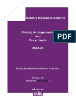 NDIS Pricing Arrangements and Price Limits 2022-23 v1.0