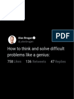 How to think and solve difficult problems like a genius_