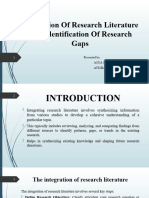 Integration of Research Literature and Identification of Research-2