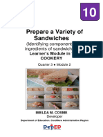 TLE9 - HE - Cookery - Q3 - M2-Prepare A Variety of Sandwiches - v3