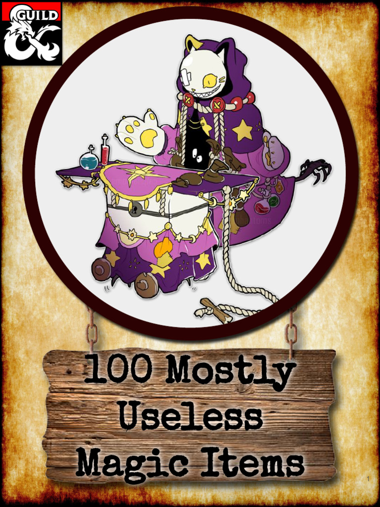 100 Mostly Useless Magic Items | PDF