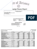 Campaign Finance Report: 2011 Pre-Recall Election Report