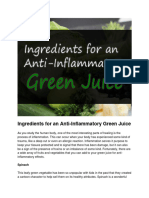 Ingredients For An Anti-Inflammatory Green Juice Updated