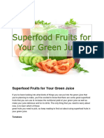 Superfood Fruits For Your Green Juice Updated