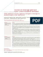 Vagotomie Tronculaire Et Drainage Gastrique Coelio-Assistés Pour Ulcère Duodénal Sténosant