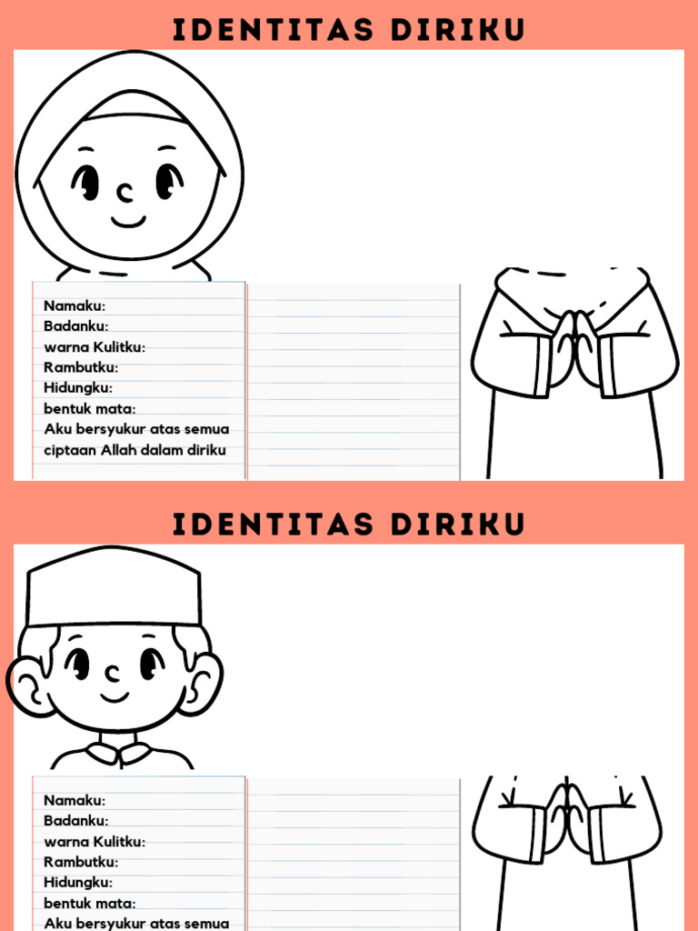 LKPD Identitas Diri Kelas 1 SD | PDF