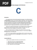 CP1 - Unit 2 - C ProgLag and Its Structure