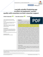 Motivated To Be Socially Mindful: Explaining Age Differences in The Effect of Employees' Contact Quality With Coworkers On Their Coworker Support