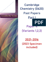 Chemistry 0620 Past Papers Paper4