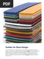 Key Materials in Shoe Manufacturing | PDF | Shoe | Footwear