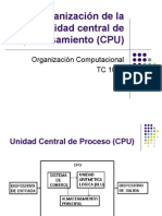 Organizacion de La Unidad Central de Procesamiento