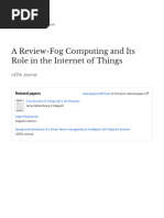 A Review-Fog Computing and Its Role in The Internet of Things