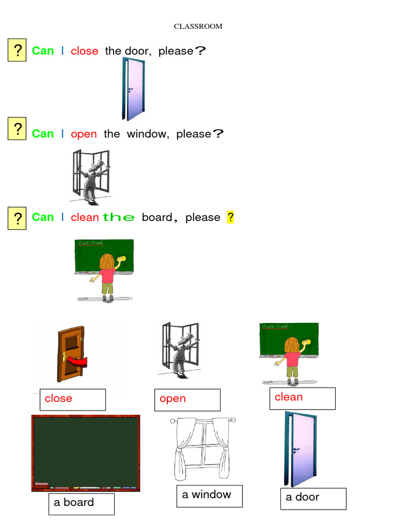 Essential Classroom Language for Students | PDF | Language Arts ...