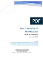 ESG A Valuation Framework